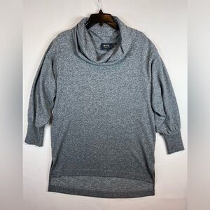 Maeve by Anthropologie size M oversized cowl neck SOFT tunic sweater gray cozy